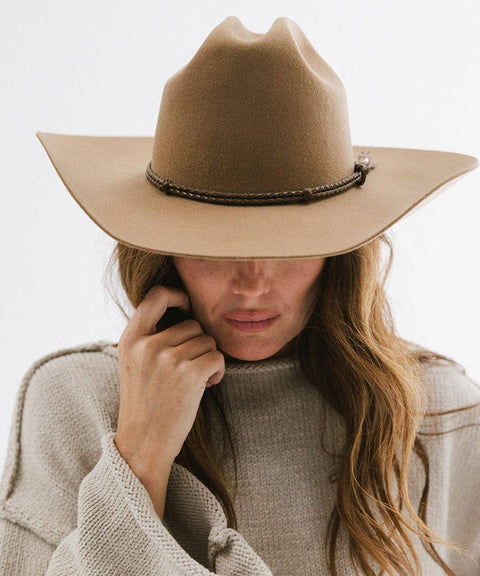 Lasso Braided Leather Hat Band