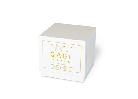 Gage Hotel Glass Candle