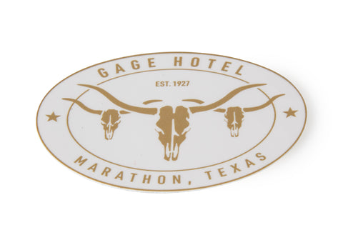 Gage Hotel Sticker