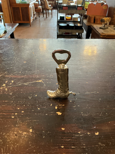 Pewter Cowboy Boot Bottle Opener