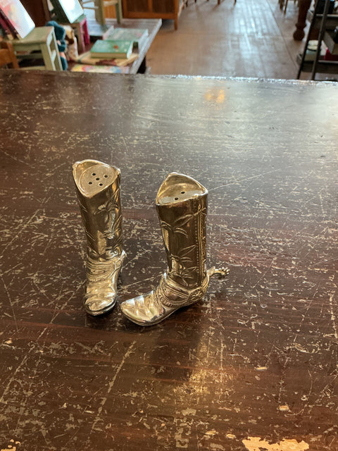 Pewter Cowboy Boot Salt & Pepper Set