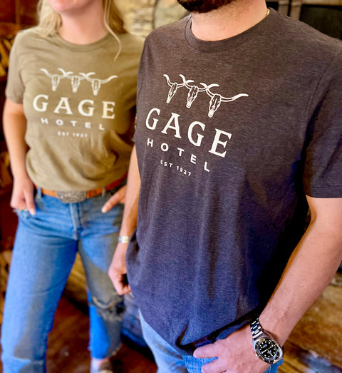 The Gage Hotel Stacked Logo T-Shirt