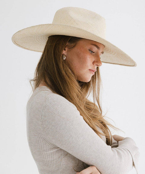 Meg Wide Brim Panama Straw Hat