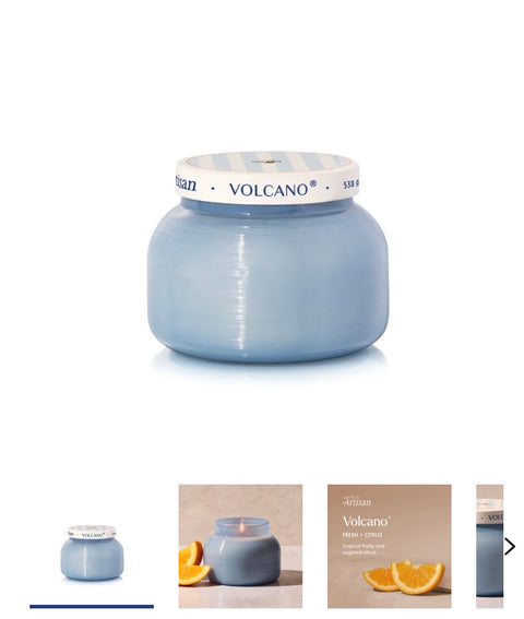 Volcano Artisan Caffe Capri Candle