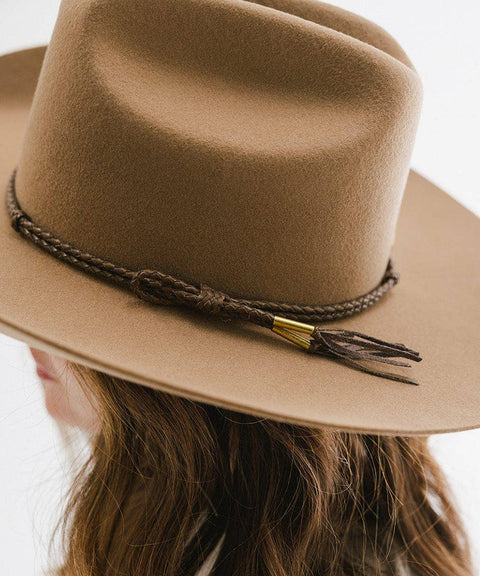 Lasso Braided Leather Hat Band