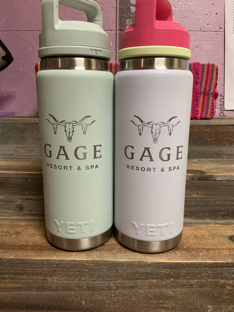 Gage yeti 26 oz chug cap water bottle