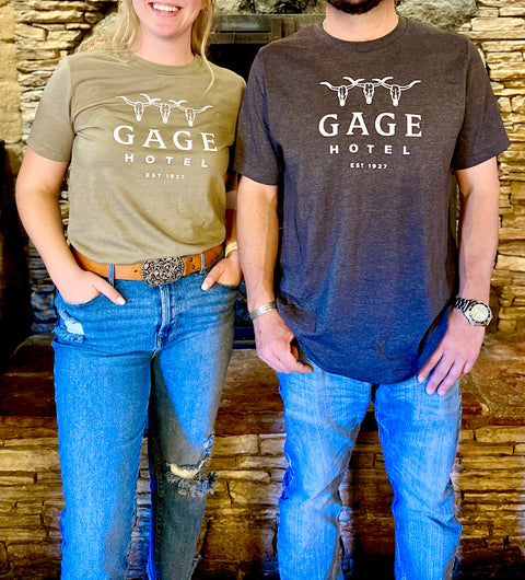 The Gage Hotel Stacked Logo T-Shirt