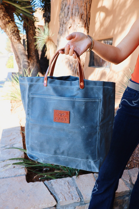 Gage Waxed Canvas Tote