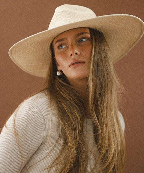 Meg Wide Brim Panama Straw Hat