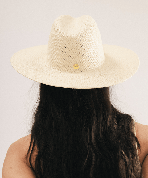 Faye Wide Fedora Straw Hat