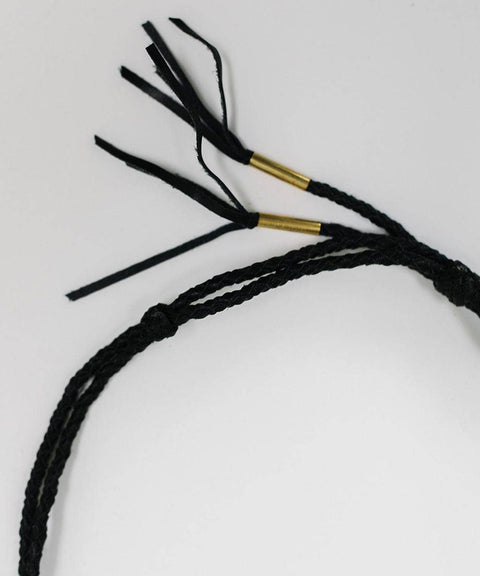 Lasso Braided Leather Hat Band