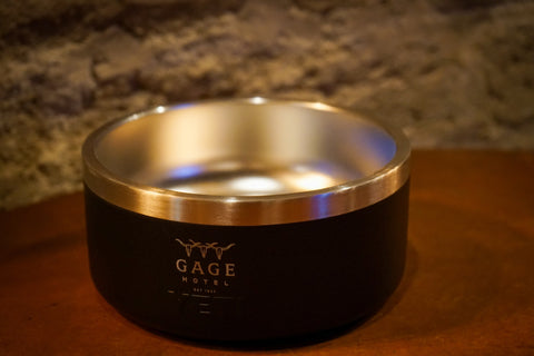 Gage Hotel Logo Dog Bowl